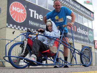 Graham plans to push a wheelchair for 37.73 miles
