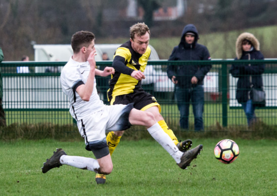 St George's player Chris Bass Jr (right) has been named as the new caretaker manager of the Isle of Man FA national men's team (Photo: Gary Weightman)