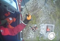 Video footage of dramatic tower rescue