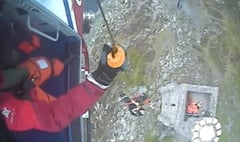 Video footage of dramatic tower rescue
