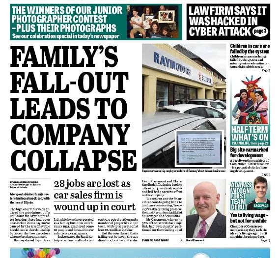 In this week’s Manx Independent: Why Raymotors went out of business