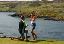 A surprise proposal for visitor Danielle
