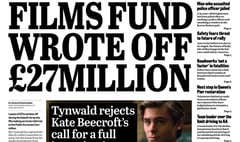 In the Manx Independent this week: Huge amount of film fund money written off