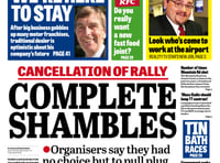 Tuesday is news day: Examiner reports on the fallout of rally cancellation