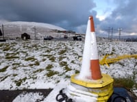 Mountain Road closed due to snow and ice