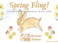 Artists hold a spring market