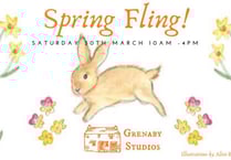 Artists hold a spring market
