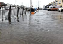 Harbour flooding warning