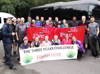 Workmates climb three highest peaks