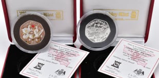 Rare Christmas-themed 50ps sell for £9,640 at online auction