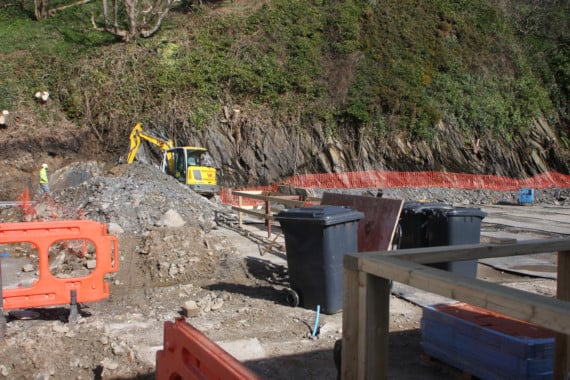 Toxic rubble dumped by a nature reserve