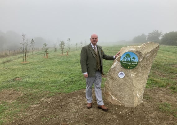 Chief Minister opens the people's wood at Meary Veg in Santon