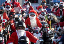 Santas back on their bikes for charity rideout