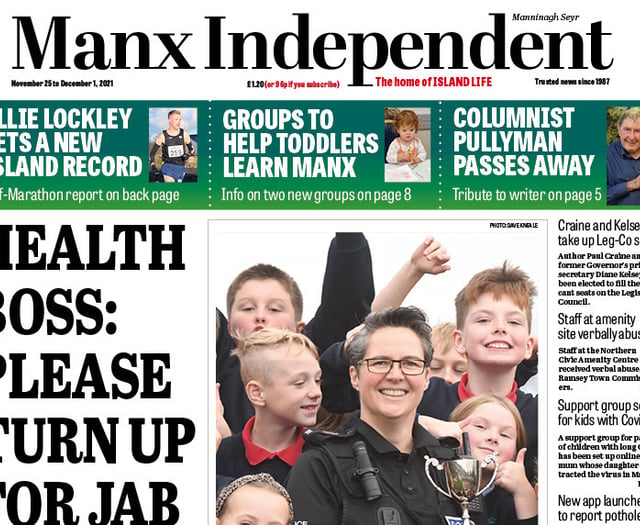 Manx Independent on sale now
