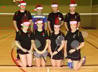 Badminton players get into the festive spirit