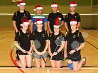 Badminton players get into the festive spirit