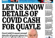 In this week's Isle of Man Examiner: Government department told to share information about Quayle's Covid business help