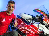Hutchy back in the TAS fold on a Milwaukee BMW at TT