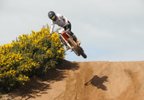 Brown pushes hard on a 125 in motocross opener at Bride