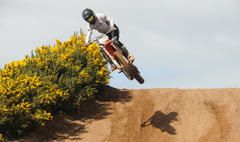 Brown pushes hard on a 125 in motocross opener at Bride