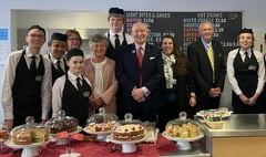 Lt Gov gets to grips with college during a visit with new principal