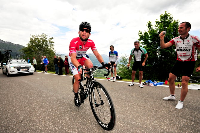 Picture by Simon Wilkinson/SWpix.com 23/05/2013 Giro d Italia - Stage 18 Mountain TIme Trial Mori - Polsa Italy..Mark Cavendish