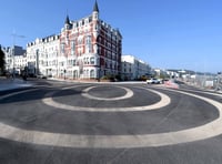 Pedestrian receiving treatment following crash on Douglas Promenade 