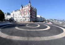Pedestrian receiving treatment following crash on Douglas Promenade