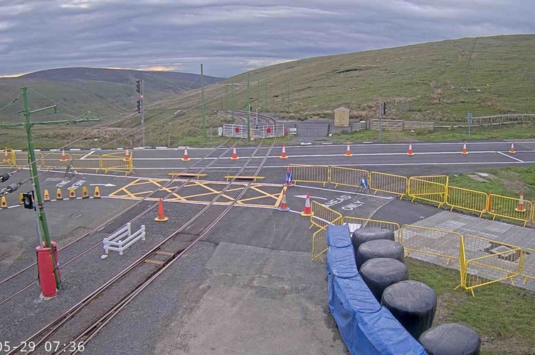 The view from the Bungalow down Laxey valley