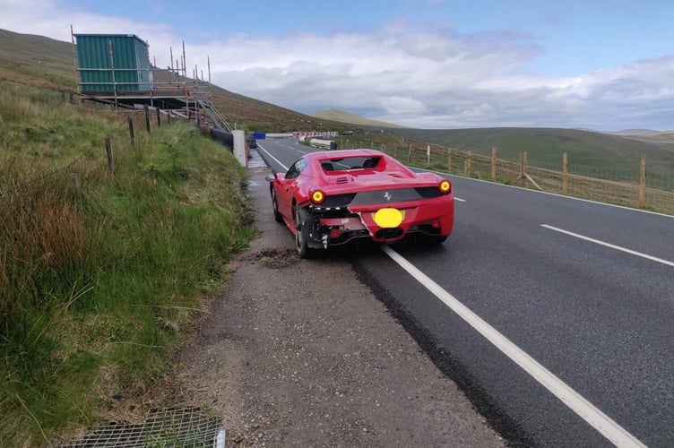 Ferrari after RTC on Mountain Road