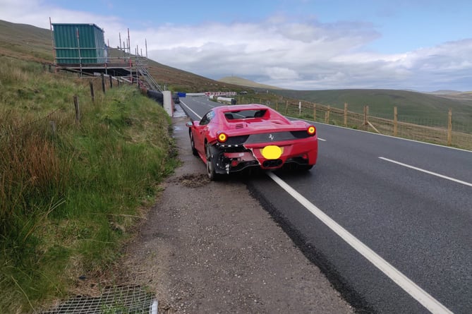 Ferrari after RTC on Mountain Road