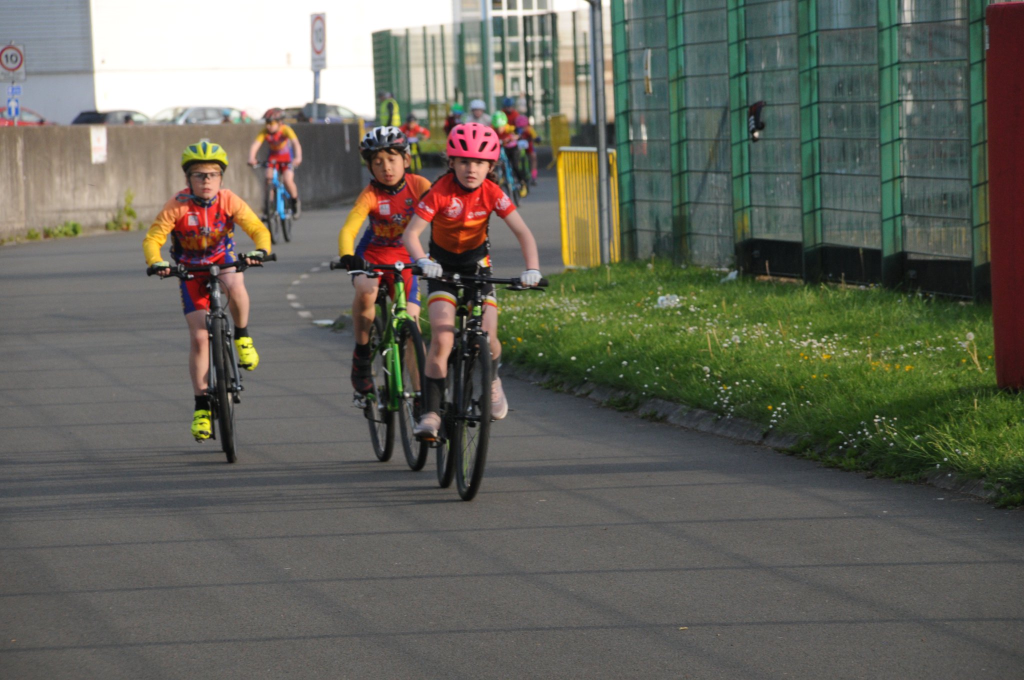 Some of the RL360 Youth Cycling League riders in action at the NSC (Photo: John Watterson)