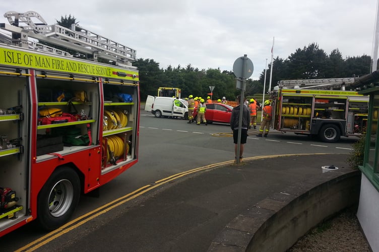 The two-car collision in St Johns