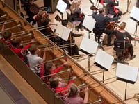Youngsters play with the Halle