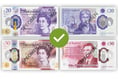 Check for £20 and £50 notes