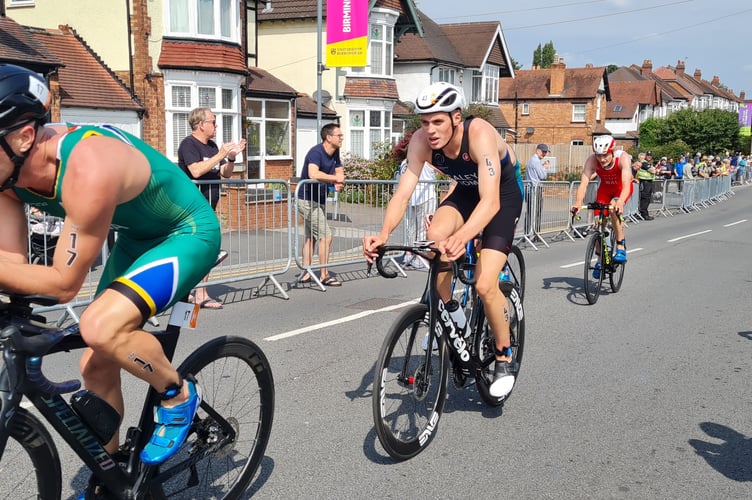 Niall Caley finished 20th in this morning’s men’s sprint triathlon