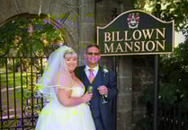 First wedding held in billionaire’s mansion