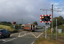 Traffic lights in place on coast road as work begins on tram crossing