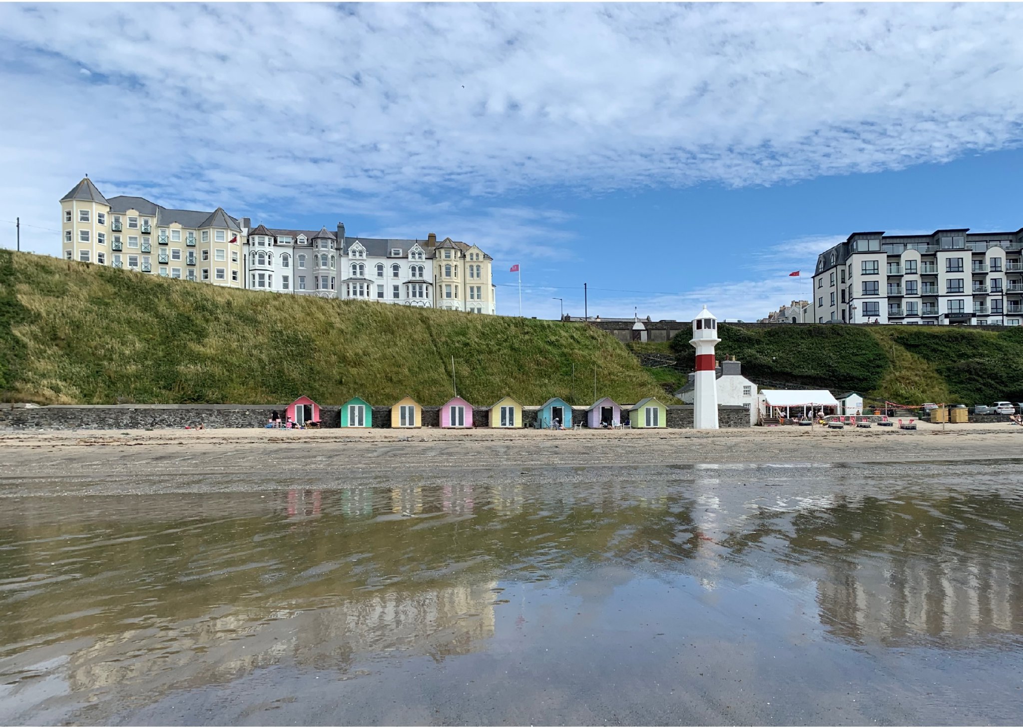 Port Erin beach huts (CREDIT: BBC Local Democracy Service)