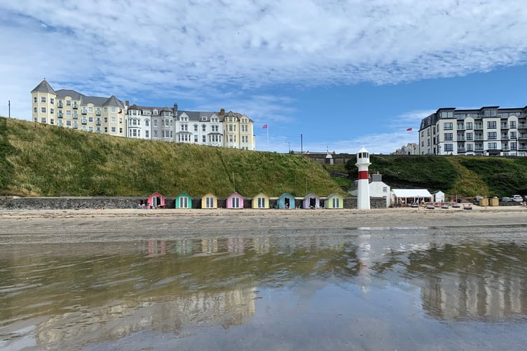 Port Erin beach huts (CREDIT: BBC Local Democracy Service)