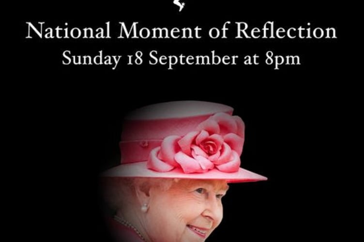 The island will join in with the ‘national moment of reflection' on Sunday evening