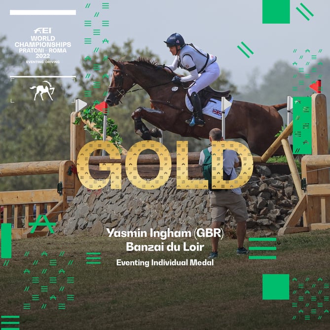 Yasmin Ingham has won World Eventing Gold in Italy