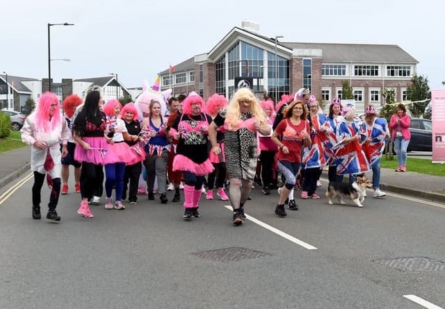 Dashing in pink: ‘Great turnout’ for fundraiser