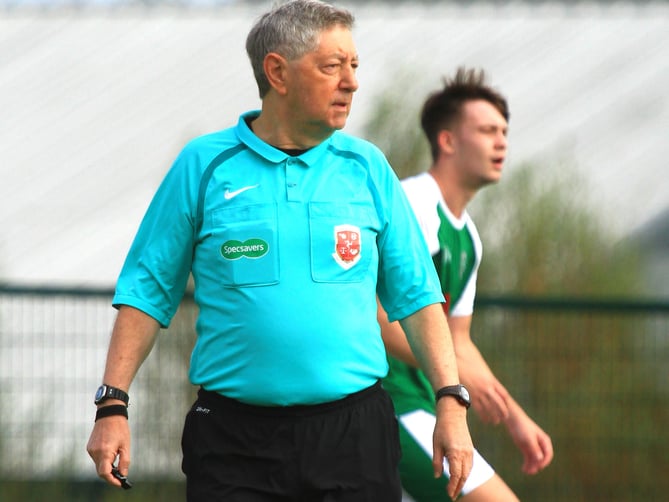 Isle of Man football referee Peter Greenhill