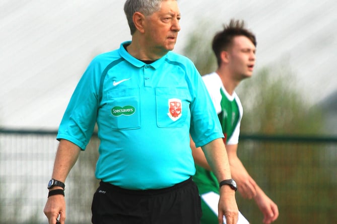 Isle of Man football referee Peter Greenhill