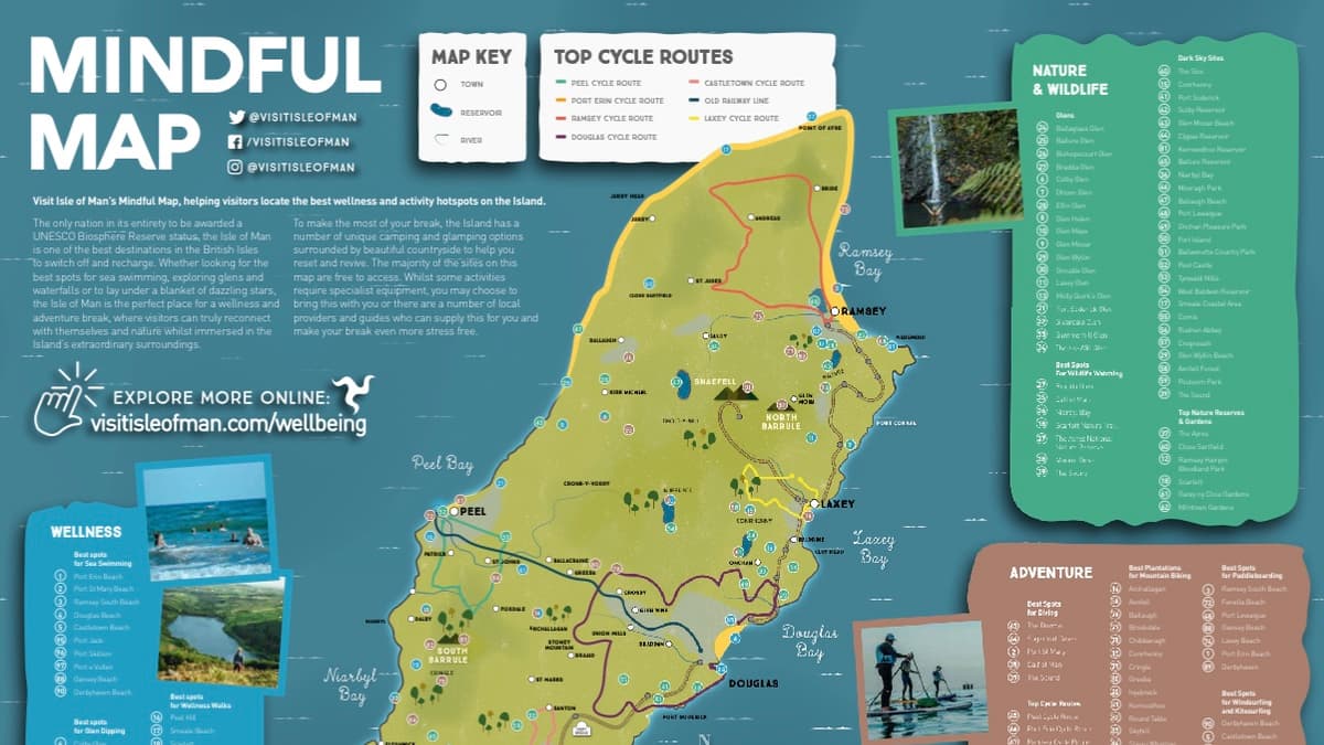 Visit Isle of Man ‘Mindful Map’ gives locations for adventure and ...