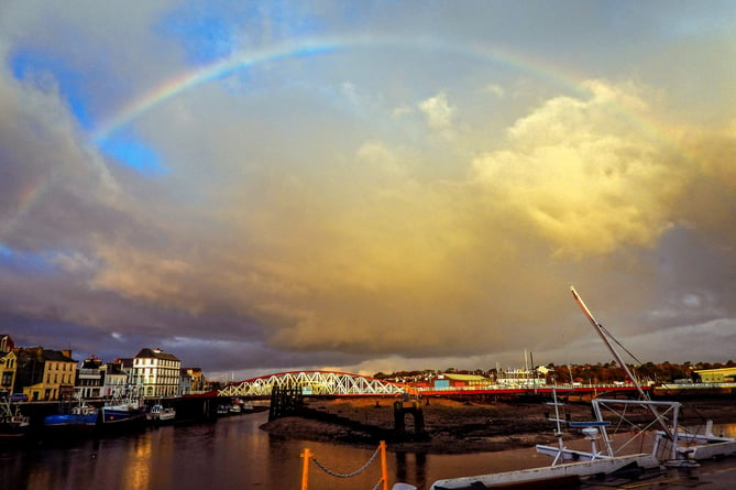 Rainbow over Ramsey Harbour