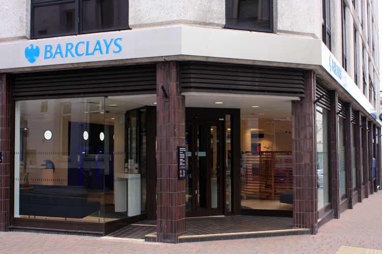 Barclays Bank Victoria Street Douglas in connection with story about job losses at Barclays