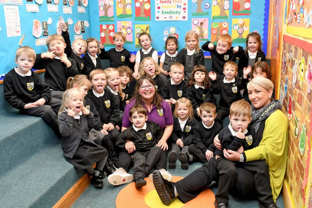 Photos of reception class photos in tomorrow’s Isle of Man Examiner