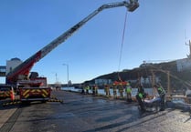 Fire crews extract injured crew member from fishing boat
